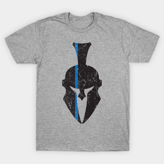 Spartan Thin Blue Line T-Shirt by MikesTeez